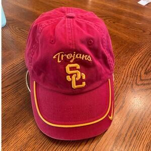 Vintage Nike Team USC Trojans Baseball Hat - Red/Gold One Size Fits All